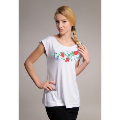 Embroidered t-shirt "Wildflowers Bouquet"